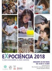 cartel Expociencia 2018 feria de la ciencia